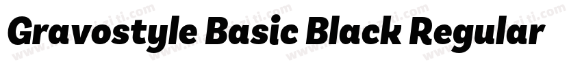 Gravostyle Basic Black Regular字体转换